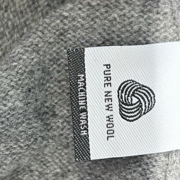 WoolOvers Lambswool Crewneck‎ Sweater Gray Embellished Pullover Women's Size XS - Picture 10 of 10